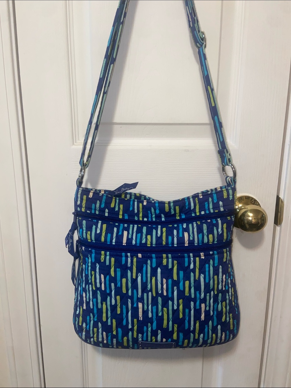 VERA BRADLEY Blue Patterned Crossbody Bag - Women